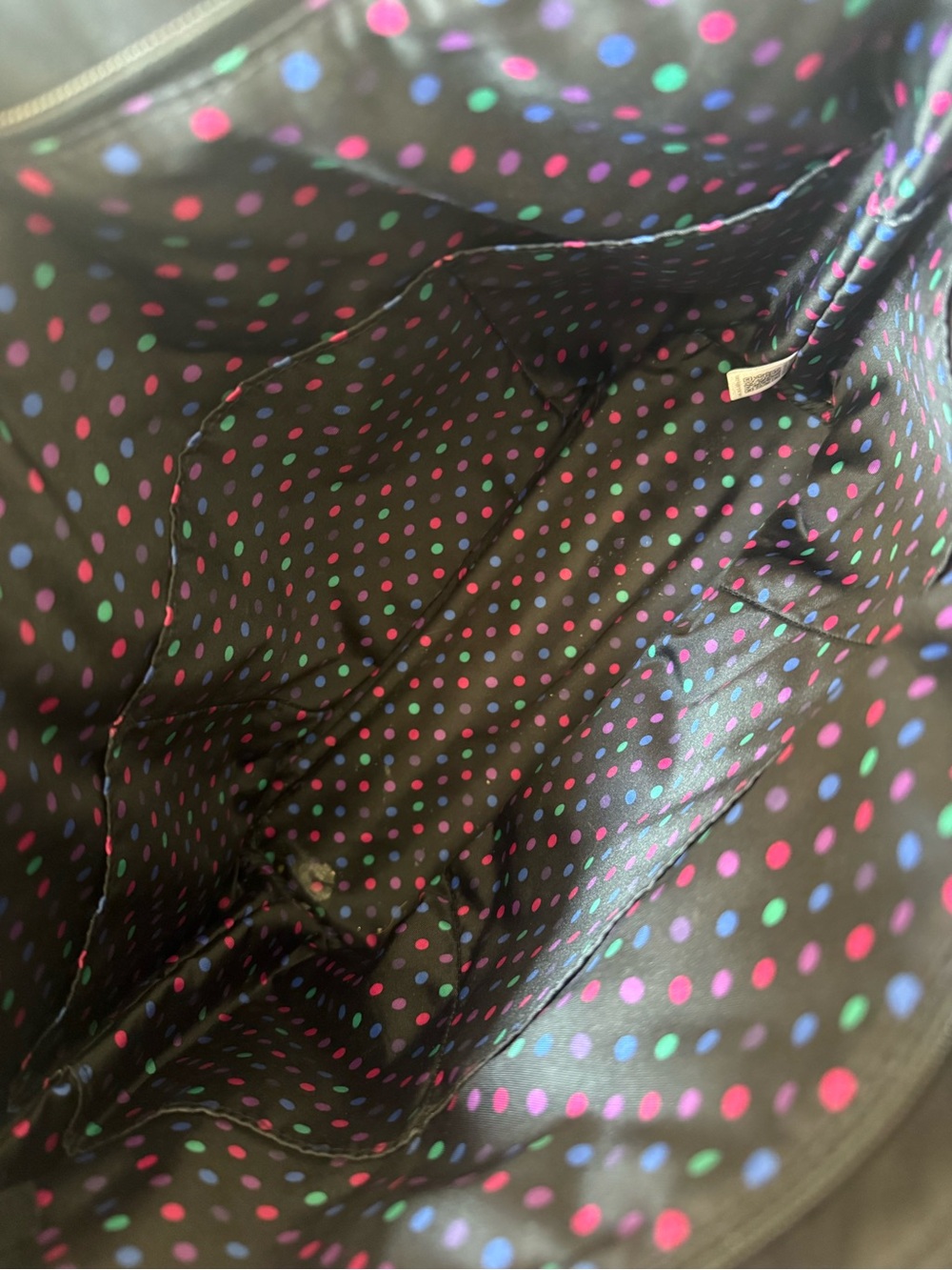 Vera Bradley Black Quilted Tote Bag. GUC - Picture 8 of 8